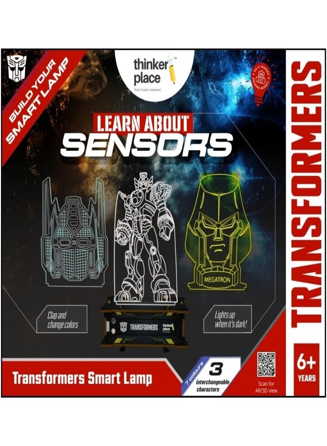 ThinkerPlace Transformers Smart Lamp DIY Kit | Build, Learn & Play | STEM Toy for Kids Age 6+ | Sensor Learning Kit with AR Experience | Fun Educational Game - Image 2